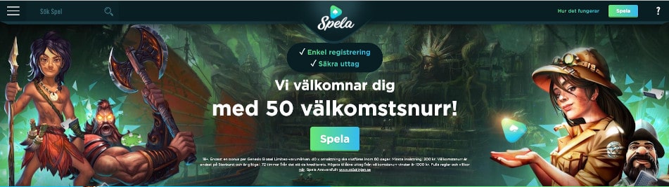 Spela startsida