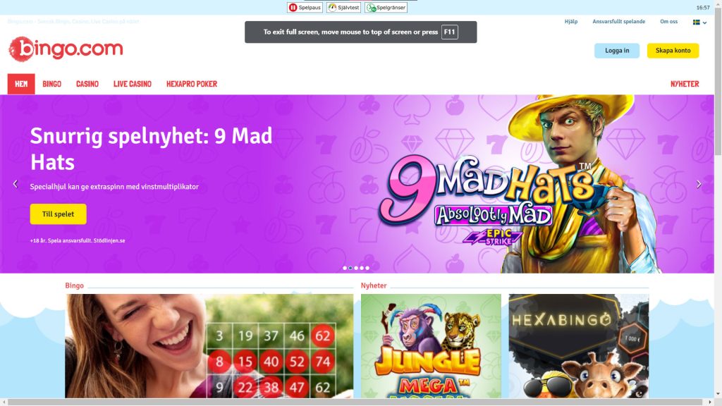 bingo.com screenshot